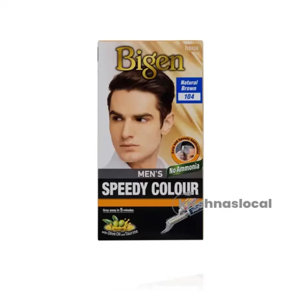 Bigen Men's Hair Dye Natural Brown (104) 80g